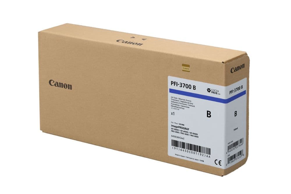 Original Canon PFI-3700 Blue Ink Cartridge
